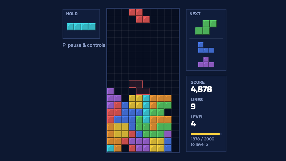Stackfall gameplay, level 4